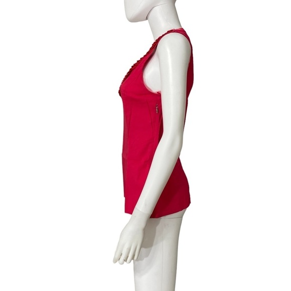 EXPRESS Pink Sleeveless Ruffle Blouse Size S - Picture 5 of 7